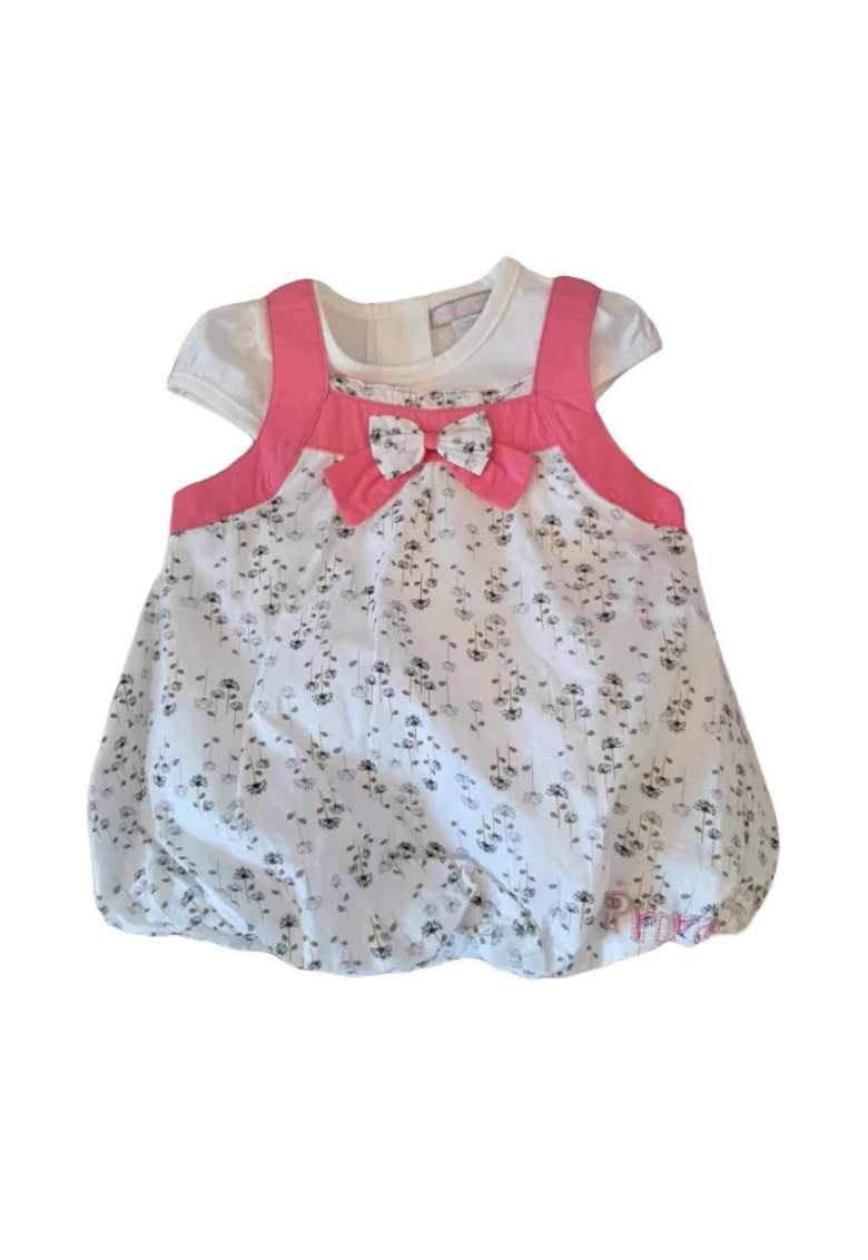 Sarafan Cu Bluza Model Pink - Bumbac - Fete - Maneca scurta - Multicolor