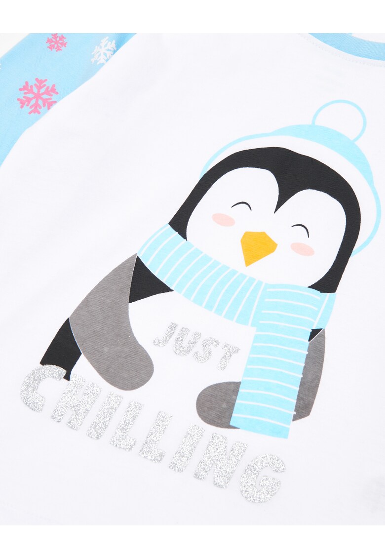 Pijama lunga cu model grafic 21149