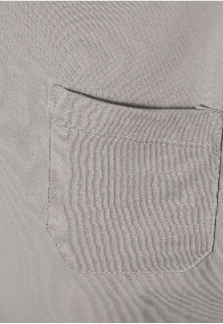 Tricou de bumbac organic cu buzunar pe piept