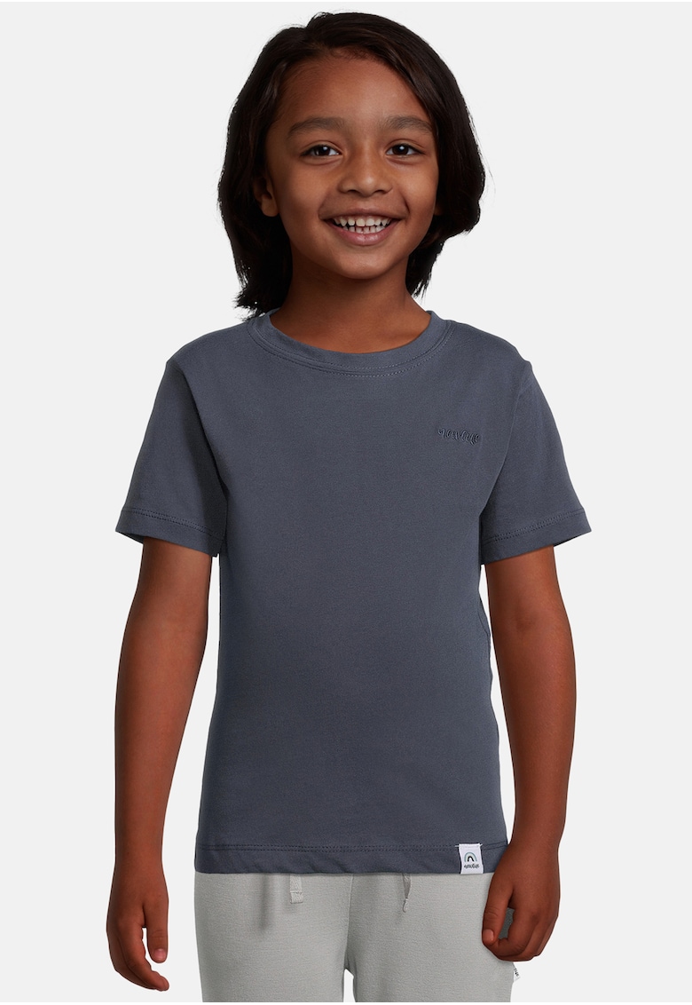 Tricou de bumbac organic cu decolteu la baza gatului