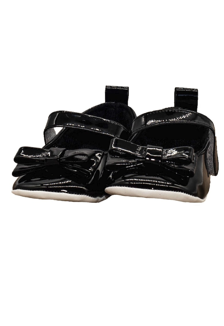 Botosei - fete - piele ecologica - cu scai - 1602 - Negru