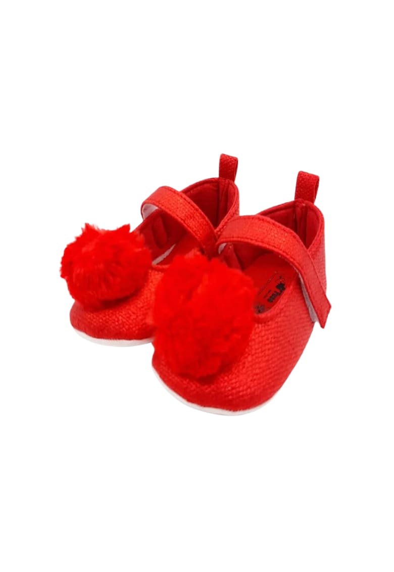 Botosei - fete - piele ecologica - cu catarama - 1801 - Rosu