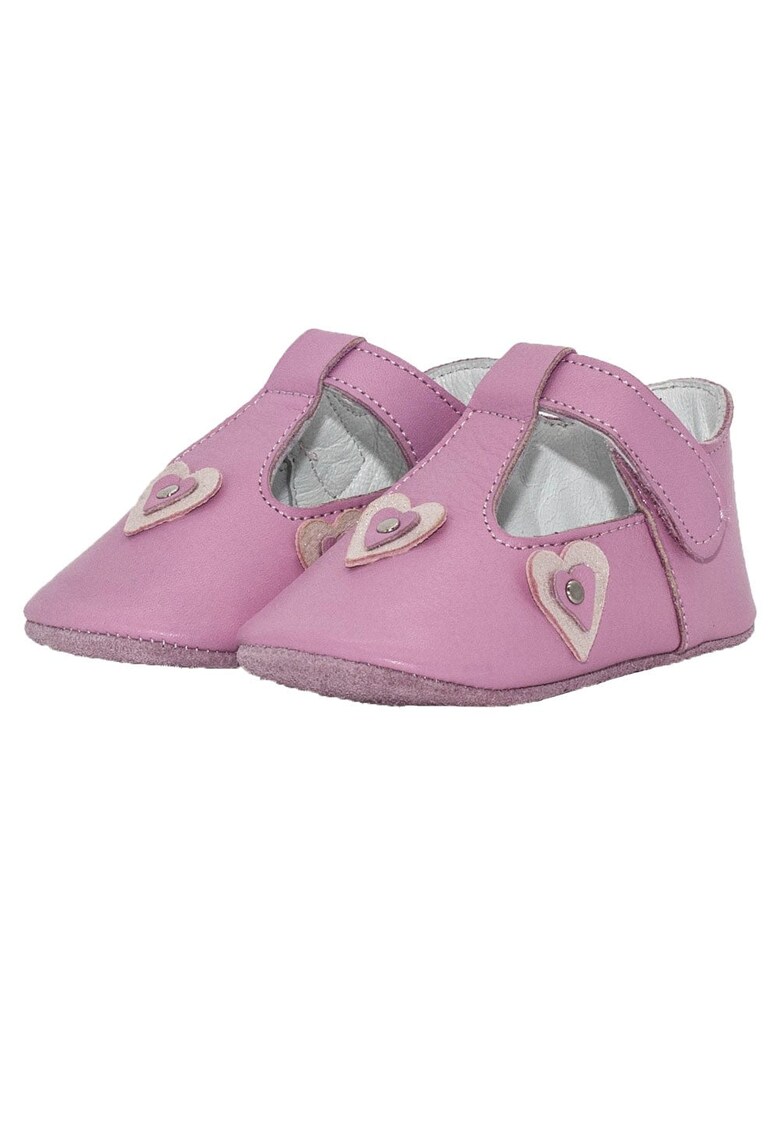 Botosei - fete - piele naturala - cu scai - 4028 - Roz