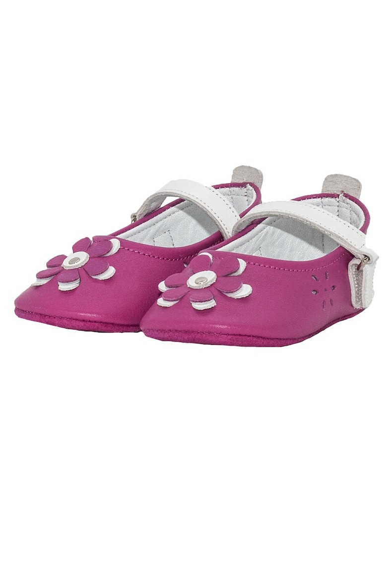Botosei - fete - piele naturala - cu scai - 4016 - Fucsia