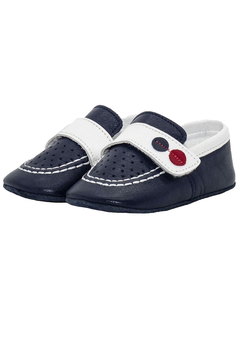 Pantofioari bebelusi - cu perforatii - bleumarin - 4018 - Bleumarinfwqafxzg - Alb