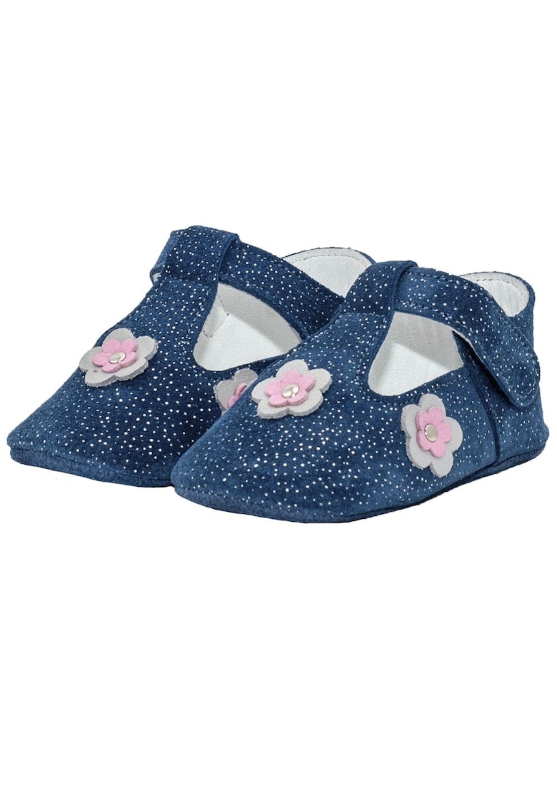 Botosei - fete - piele naturala - cu scai - 4001 - Bleumarin