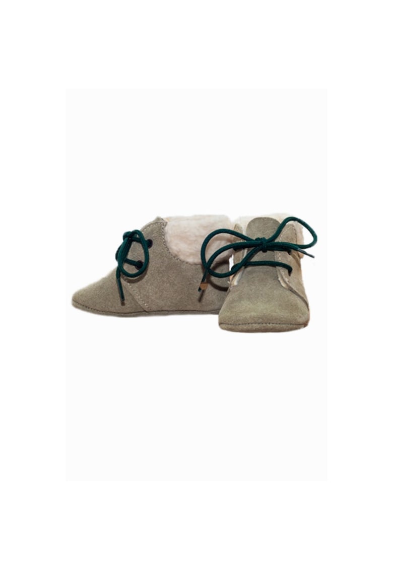 Ghete bebelusi cu siret si blanita - gri - 50758-179 - 19 - Gri