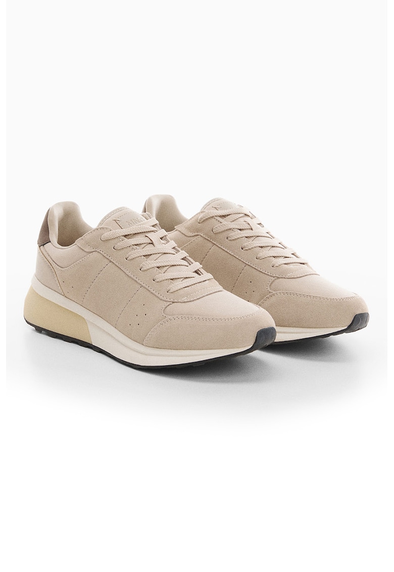 Pantofi sport din material textil si piele intoarsa Rule