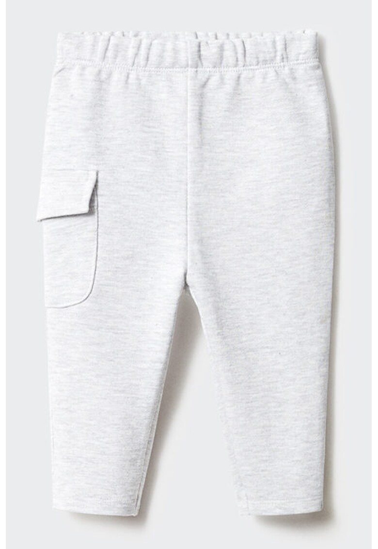 Pantaloni de trening din amestec de bumbac cu banda elastica in talie
