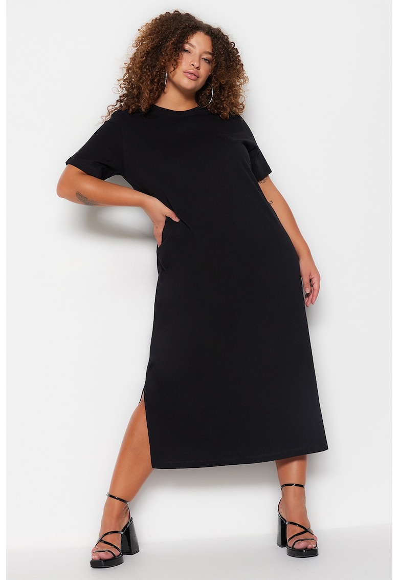 Rochie-tricou midi