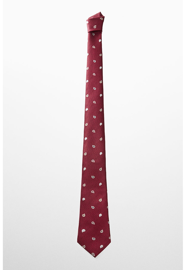 Cravata cu model paisley si grafic