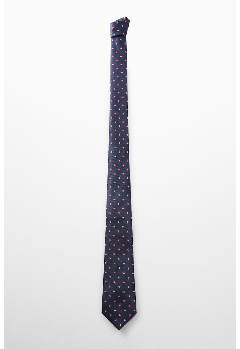 Cravata cu model paisley si grafic
