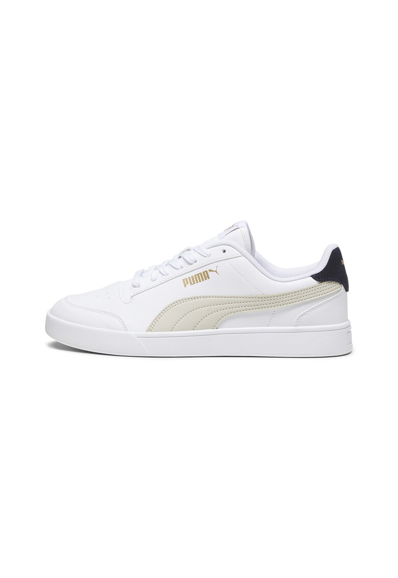 Pantofi sport de piele ecologica Shuffle - Alb/Crem