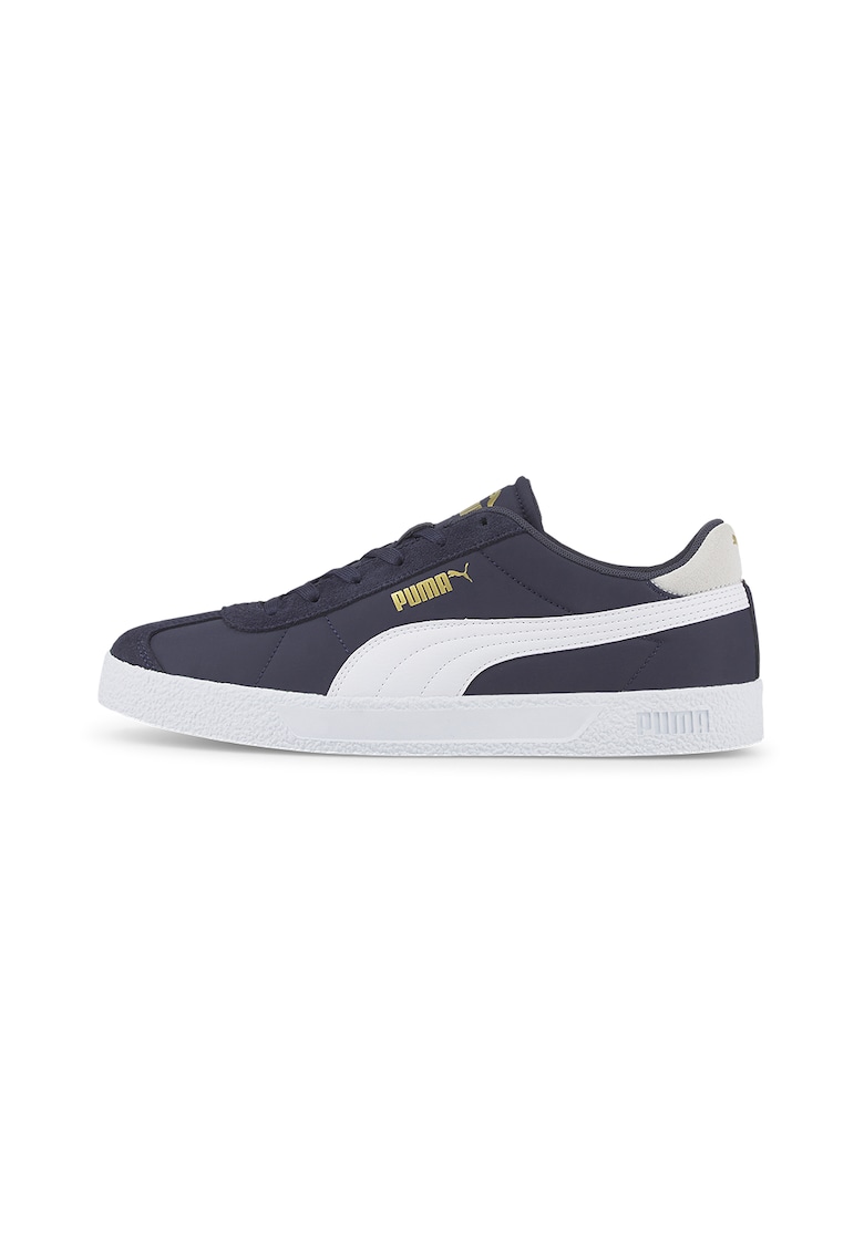 Pantofi sport cu detalii de piele intoarsa Club Nylon - Alb/Bleumarin