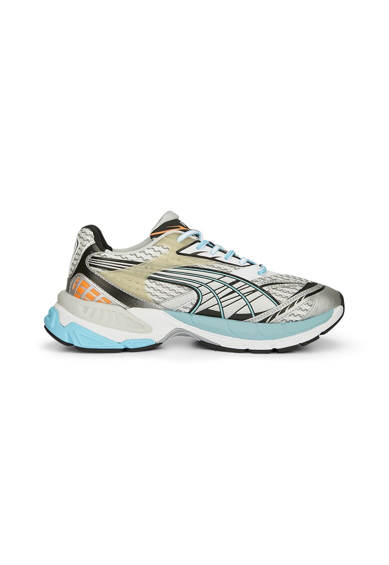Pantofi sport cu garnituri de piele ecologica Velophasis