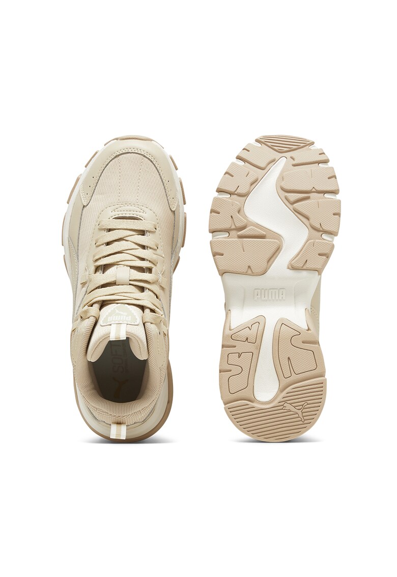 Pantofi sport high-top de piele ecologica si material textil Cassia