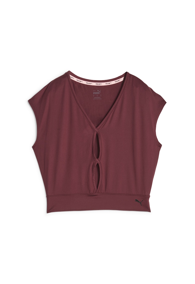 Tricou cu decupaje pe piept Studio Yogini Lite