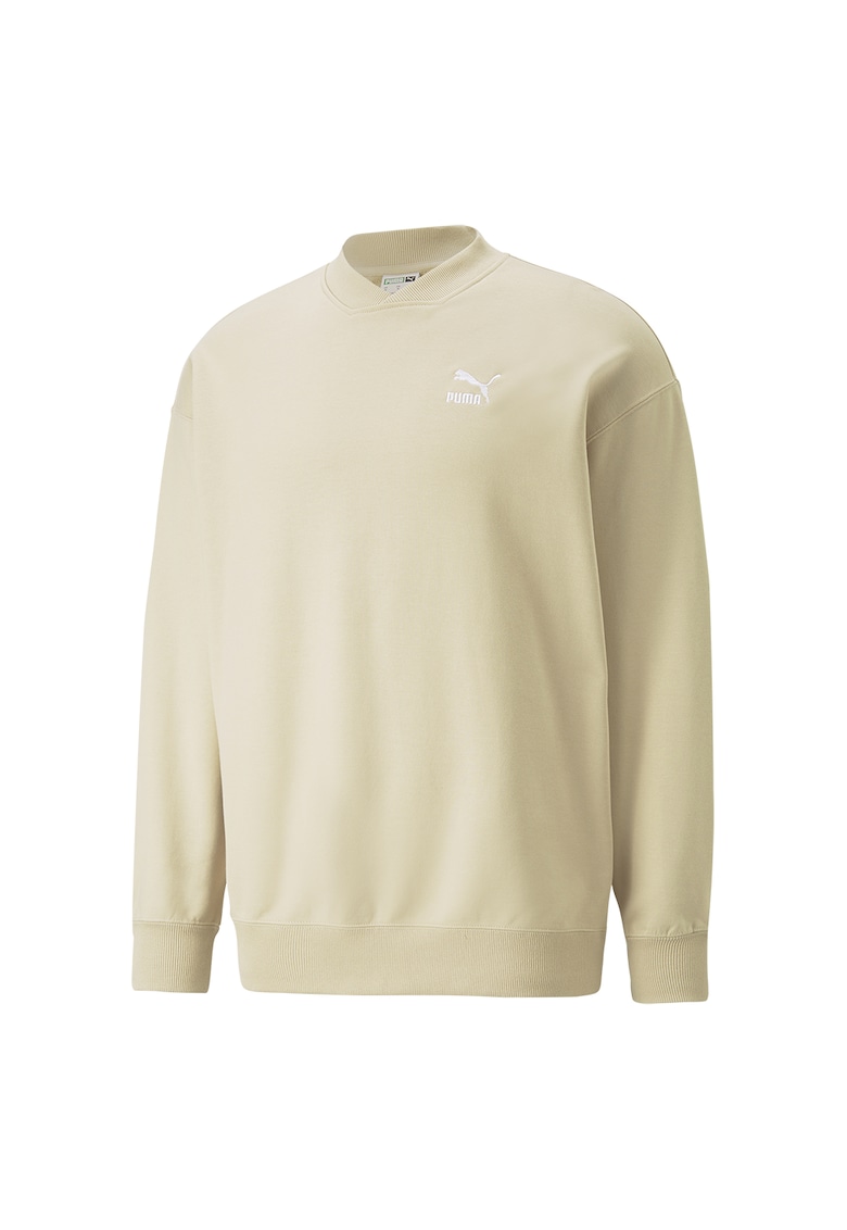 Bluza de trening cu decolteu la baza gatului si logo Classics