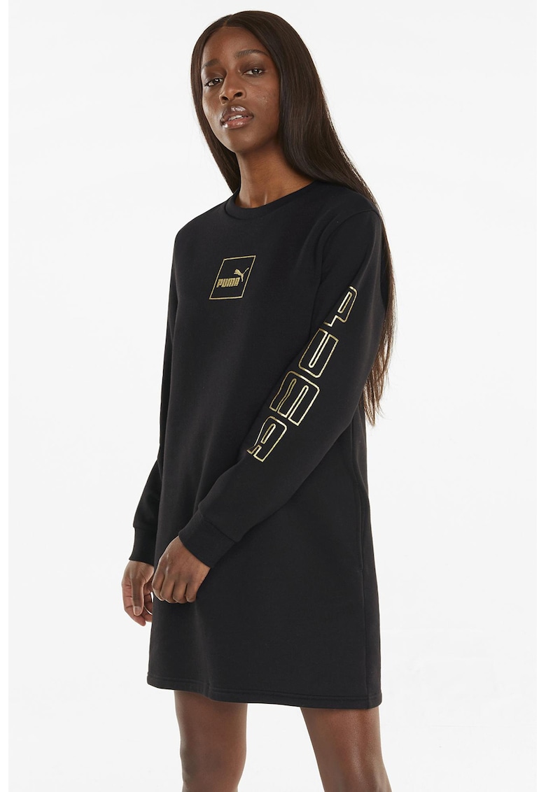 Rochie sport cu imprimeu logo Holiday