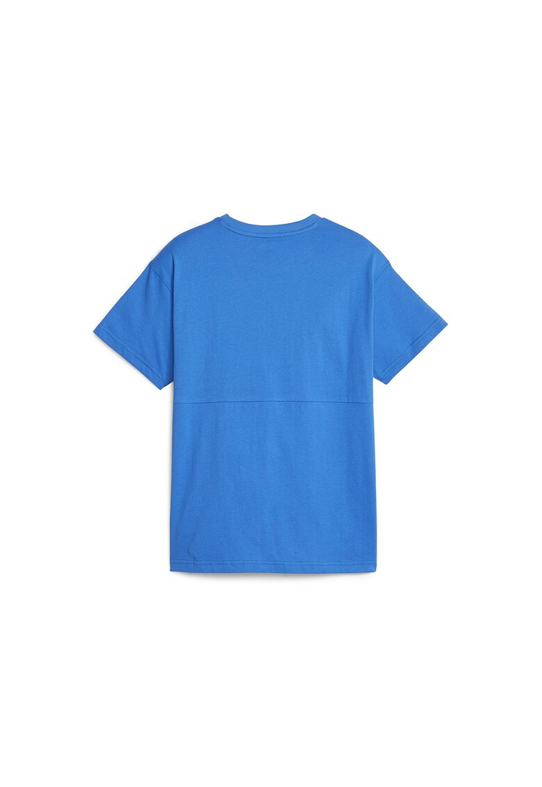 Tricou cu decolteu la baza gatului si logo Power