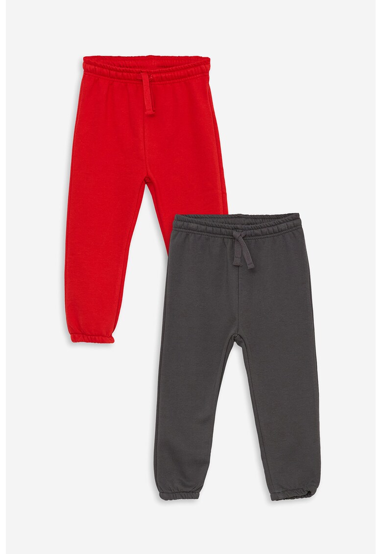 Set de pantaloni de trening cu snur in talie - 2 piese