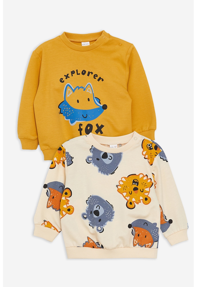 Set de bluze de trening de bumbac - 2 piese