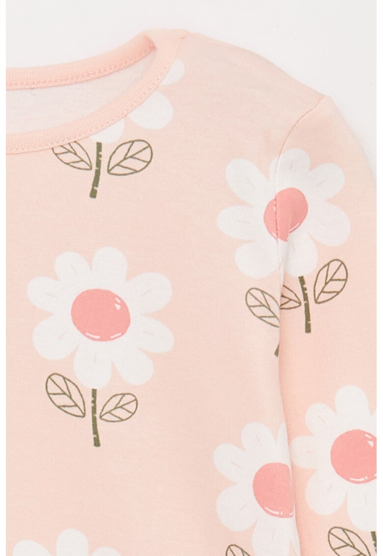 Pijama de bumbac cu model floral