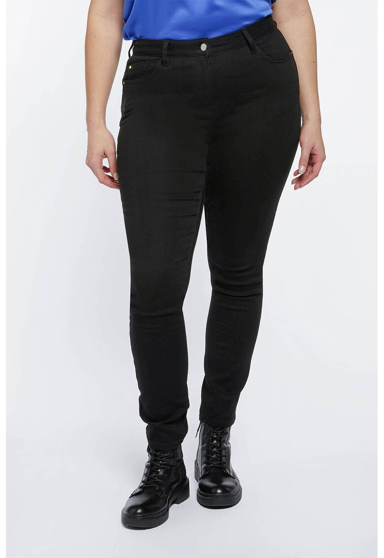 Blugi skinny cu talie inalta