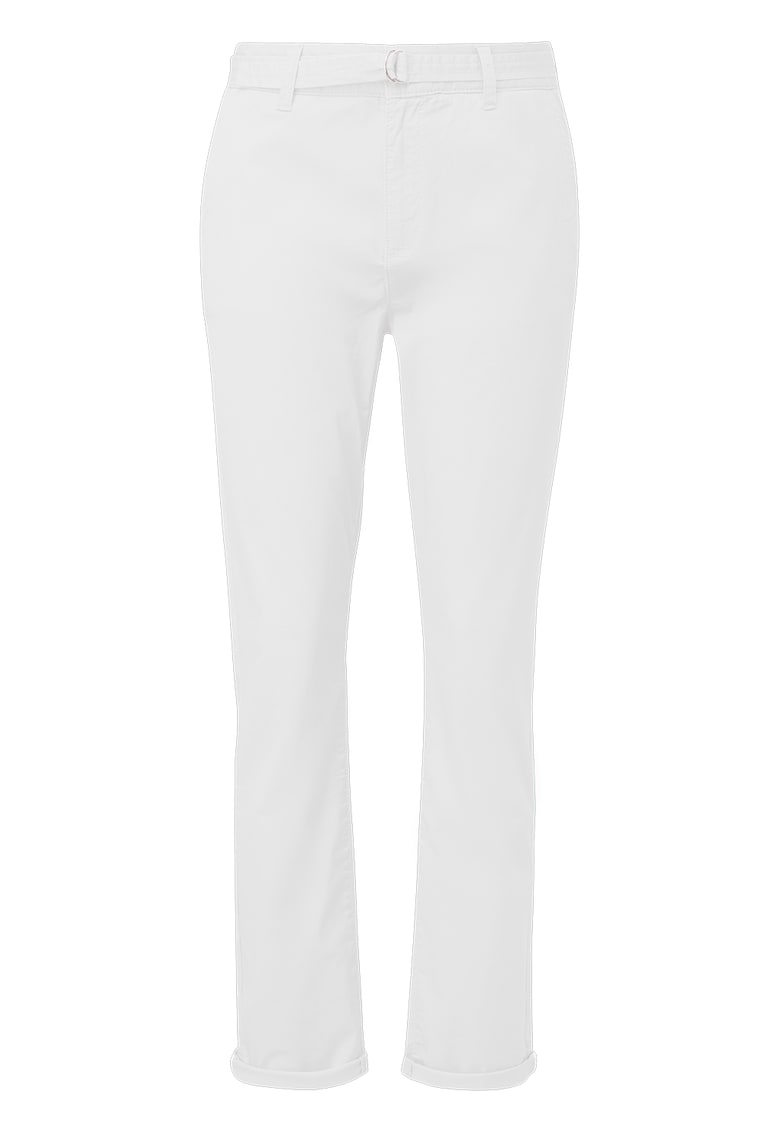 Pantaloni cu talie medie si curea