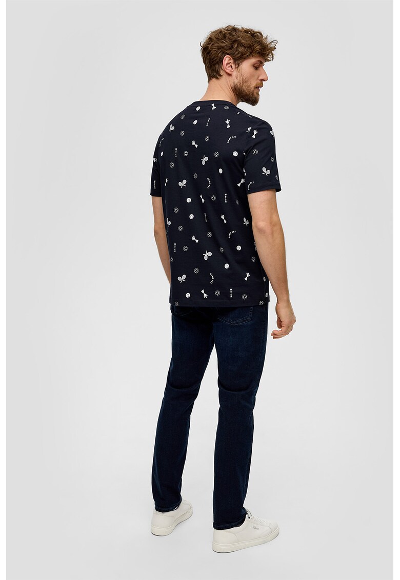 Tricou de bumbac cu imprimeu Tennis