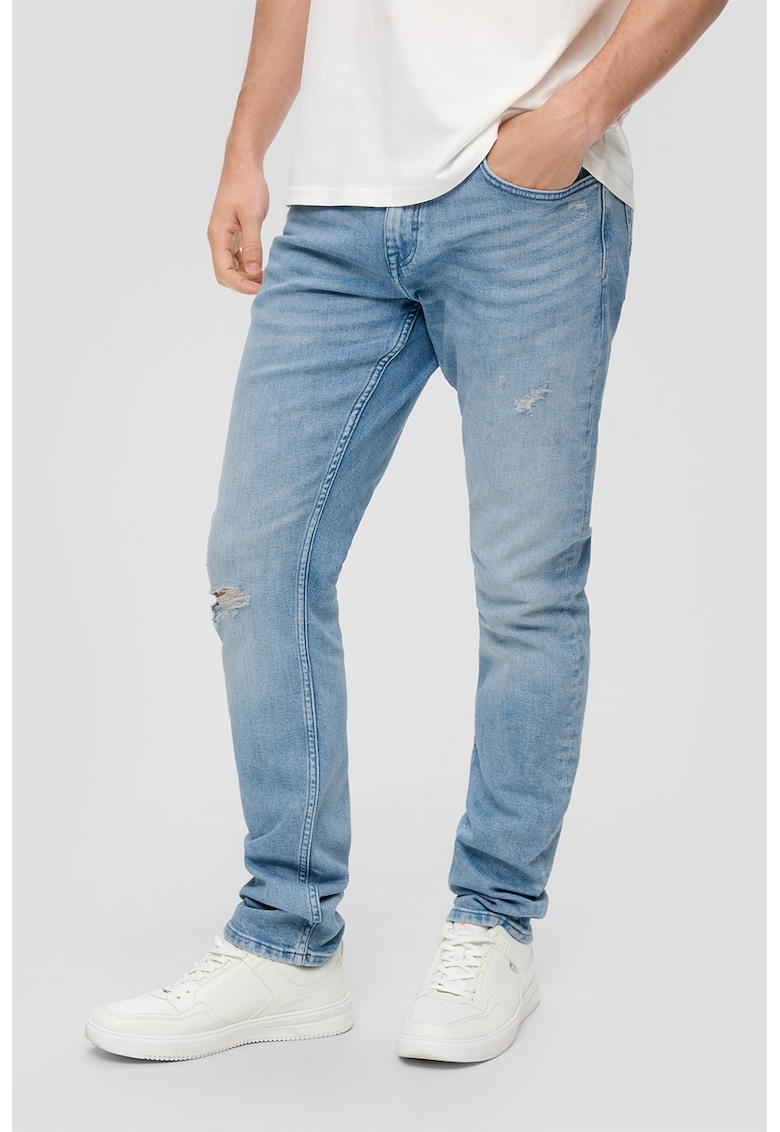 Blugi slim fit cu 5 buzunare Blugi slim fit cu 5 buzunare