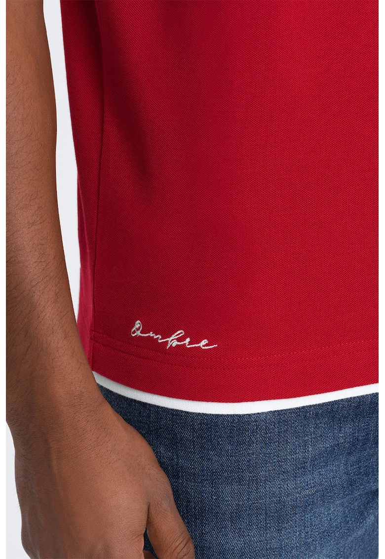 Tricou polo din bumbac pique