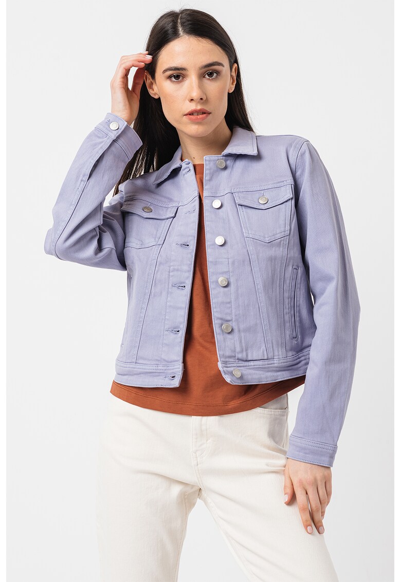 Jacheta din denim cu buzunare
