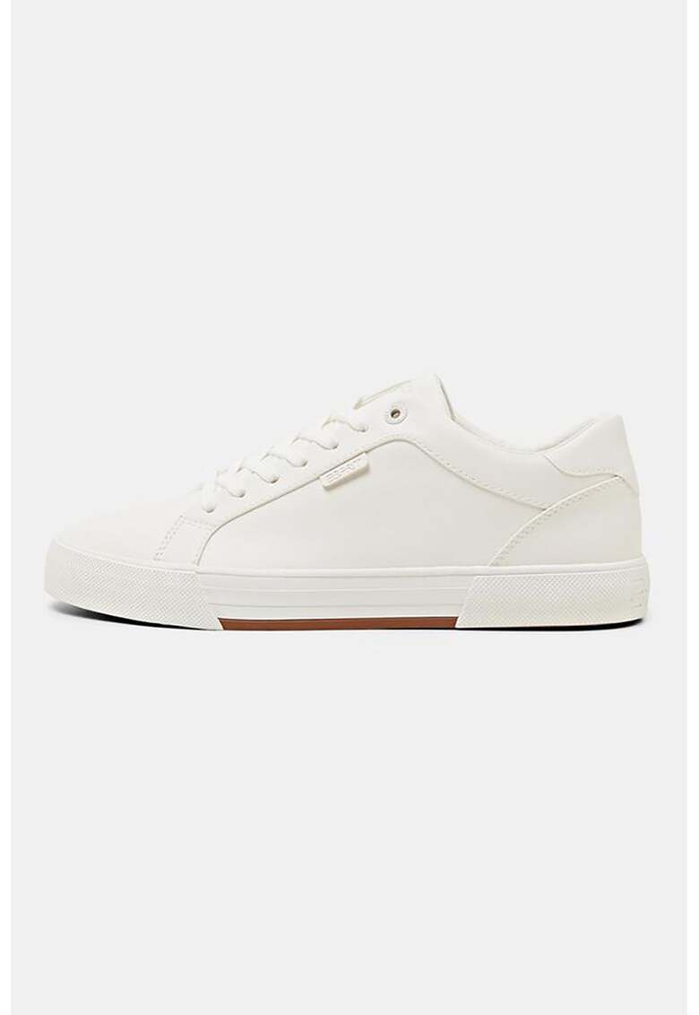Pantofi sport de piele ecologica cu model uni