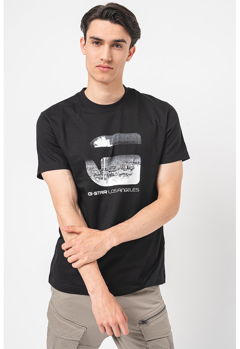 Tricou din bumbac organic cu imprimeu logo Lart