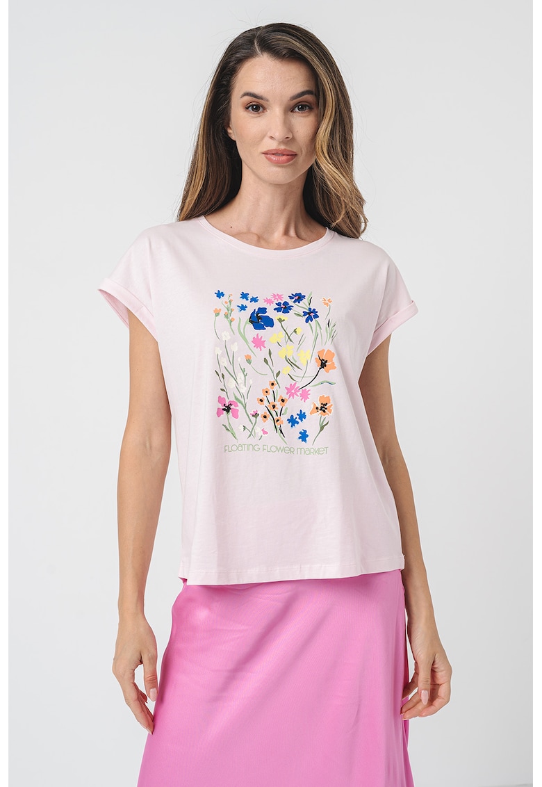 Tricou cu imprimeu floral