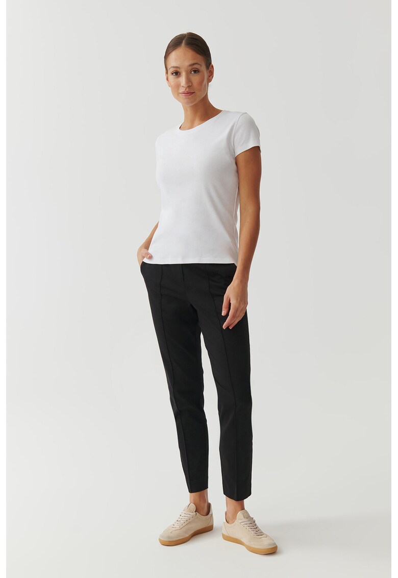 Tricou cu decolteu rotunjit Mikaja