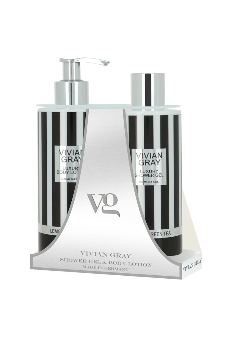 Set Lotiune de corp  Lemon & Green Tea - Unisex - 250 ml + Gel de dus - 250 ml