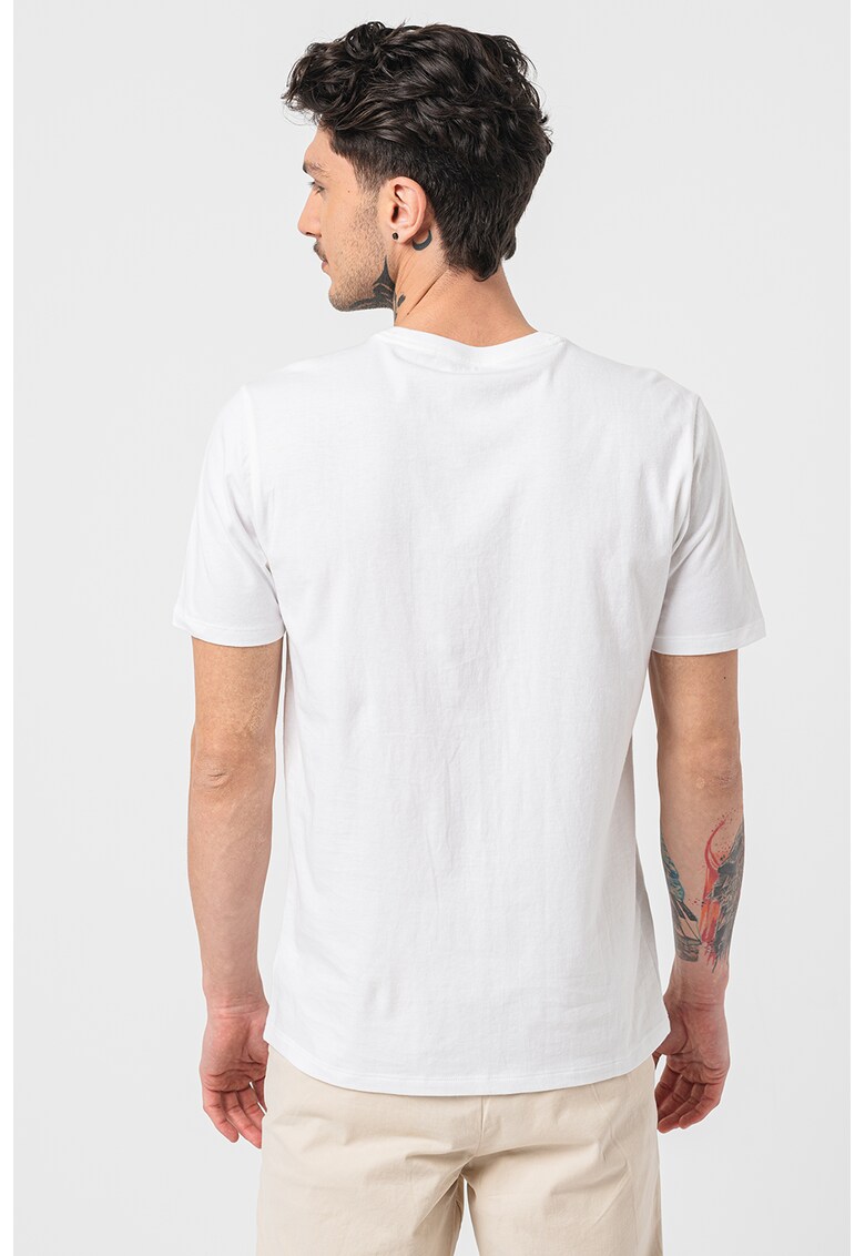 Tricou cu decolteu la baza gatului si imprimeu foto