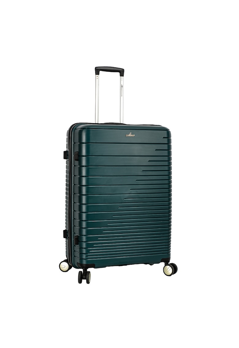 Troler Mare SW33703 - Polipropilena - 4 Roti Duble - Cifru - 75 cm - Verde inchis