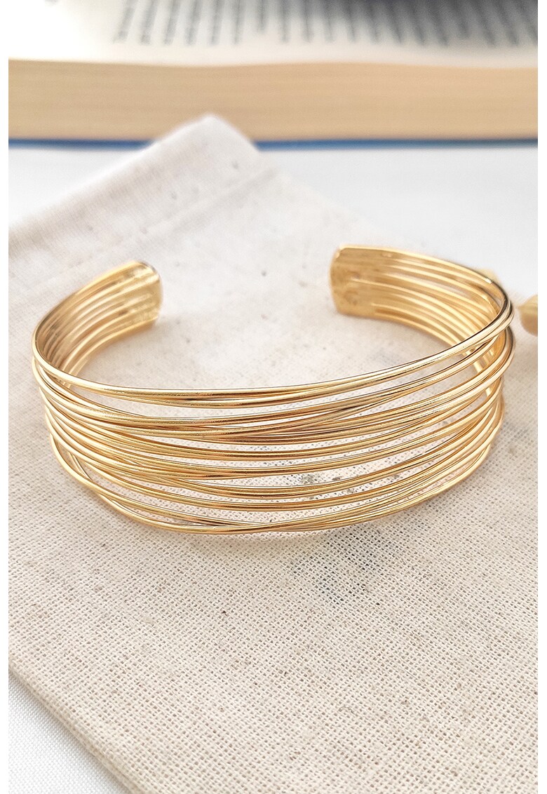 Bratara fara inchidere cu siraguri multiple - Auriu