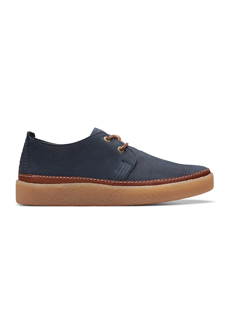 Pantofi uni de piele nabuc