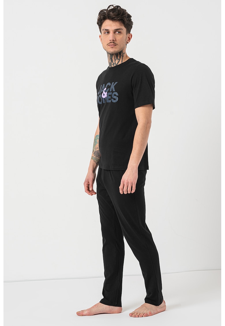 Pijama cu imprimeu logo