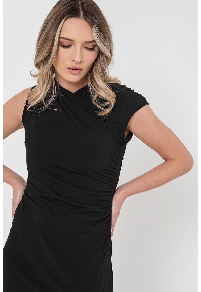 Rochie midi cu slit lateral