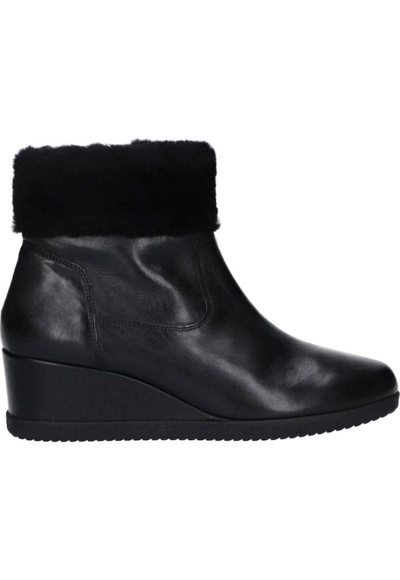 Botine dama - Piele - Negru -