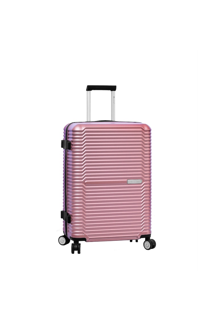 Troler Mare - Policarbonat - 4 Roti Duble - Fermoar Antifurt - Cifru TSA - SW20603 - 76 - Rose