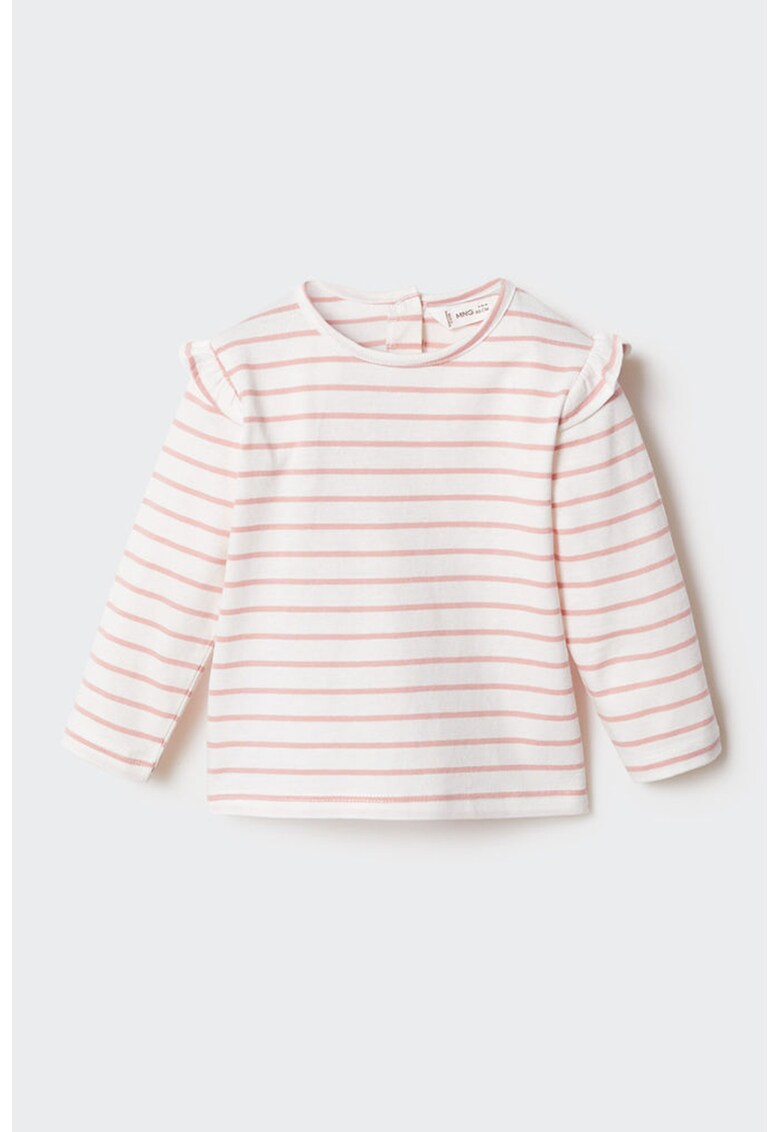 Bluza cu decolteu la baza gatului si dungi