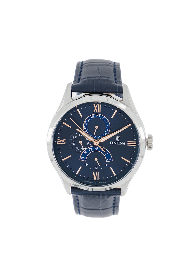 Ceas quartz cu o curea de piele