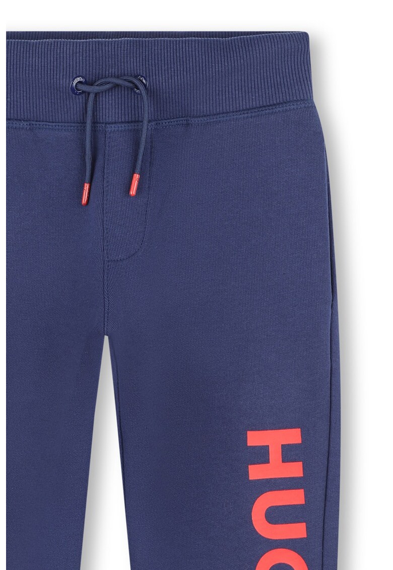 Pantaloni de trening cu imprimeu logo contrastant