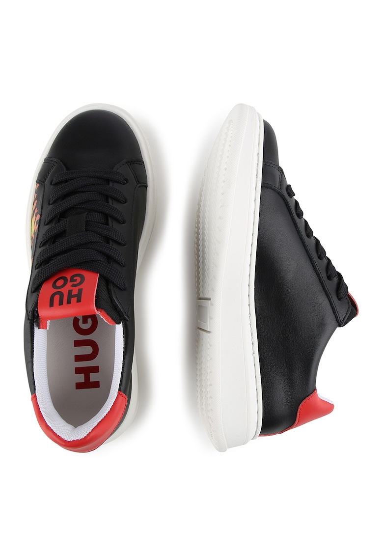 Pantofi sport de piele cu imprimeu